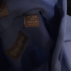 Vintage Gitman Bros Oxford Button Down Shirt Mens 17.5-35 Blue Made In USA