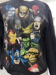 Marvel Mad Engine Character Print Long Sleeve Vintage T Shirt Size Small