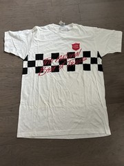 Vintage Lone Star Beer T-shirt Size Large New Texas Drinking 90s 80s Checkered