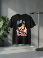 Chill the Fourth Out Funny German Shepherd Dog Lover Gift Shirt