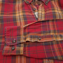 Camel Active Mens Plaid Cotton Button-Down Shirt Regular Fit Long Sleeve Size M
