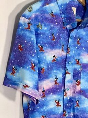 Disney RSVLTS Fantasia Sorcerer Mickey KUNUFLEX Button Up Shirt Men’s Medium