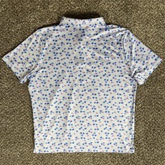 Redvanly Polo Shirt Mens 2XL White Blue Lavender Golf Performance Stretch Leone