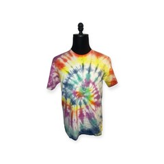 Multi-Colored Tie Dye Cotton Tshirt Hanes Tagless Adult Medium