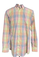peter millar Cotton Button Down Size L Pit To Pit 23” L 34” Pkt Slv 25.5”