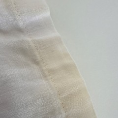 Avid Dart Collection White Linen Button-Up Women’s Size M