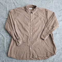 King Ranch Main House Button Down Western Shirt Men’s 2XL Brown Gingham Plaid