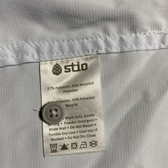 Stio Hatcher Micro Ripstop Technical Vented Snap Shirt Mens XXL Blue Outdoor EUC