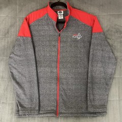 Washington Capitals Gray Jacket Full Zip Pockets Men’s Size Large NHL Hockey