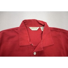 Orvis Rugby Polo Shirt Mens XL Red Short Sleeve Cotton Ventilation Excellent