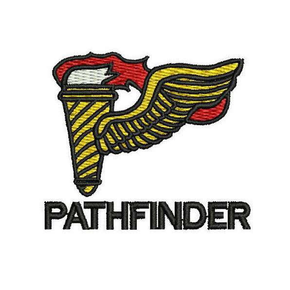 Army Pathfinder Torch with an optional Ranger Tab Veteran Embroidered Polo Shirt
