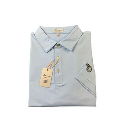 Peter Millar Orlando Magic Blue Blue Striped Summer Comfort Golf Polo SZ XL NWT