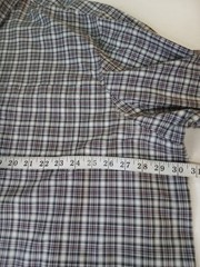 Duluth Trading Men’s 4X Button Down Shirt Plaid Blue Collar Long Sleeve Gussets