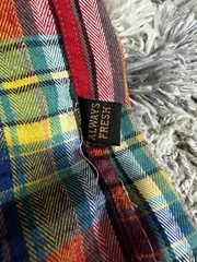 Kleep Mens Flannel Button-Down Patchwork Size XL Multicolor Plaid Designer Punk