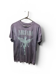 Nirvana Men’s Large Graphic T-Shirt Short Sleeve Rock Band Grunge Tee