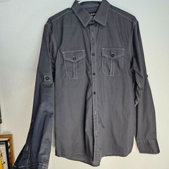 Michael Brandon Men’s Medium Roll Sleeve Button Down Shirt
