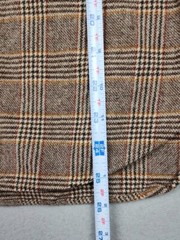 VTG PENDLETON WOOLEN MILLS JACKET SZ M BROWN CHECKERED 100% WOOL ELBOW PATCH