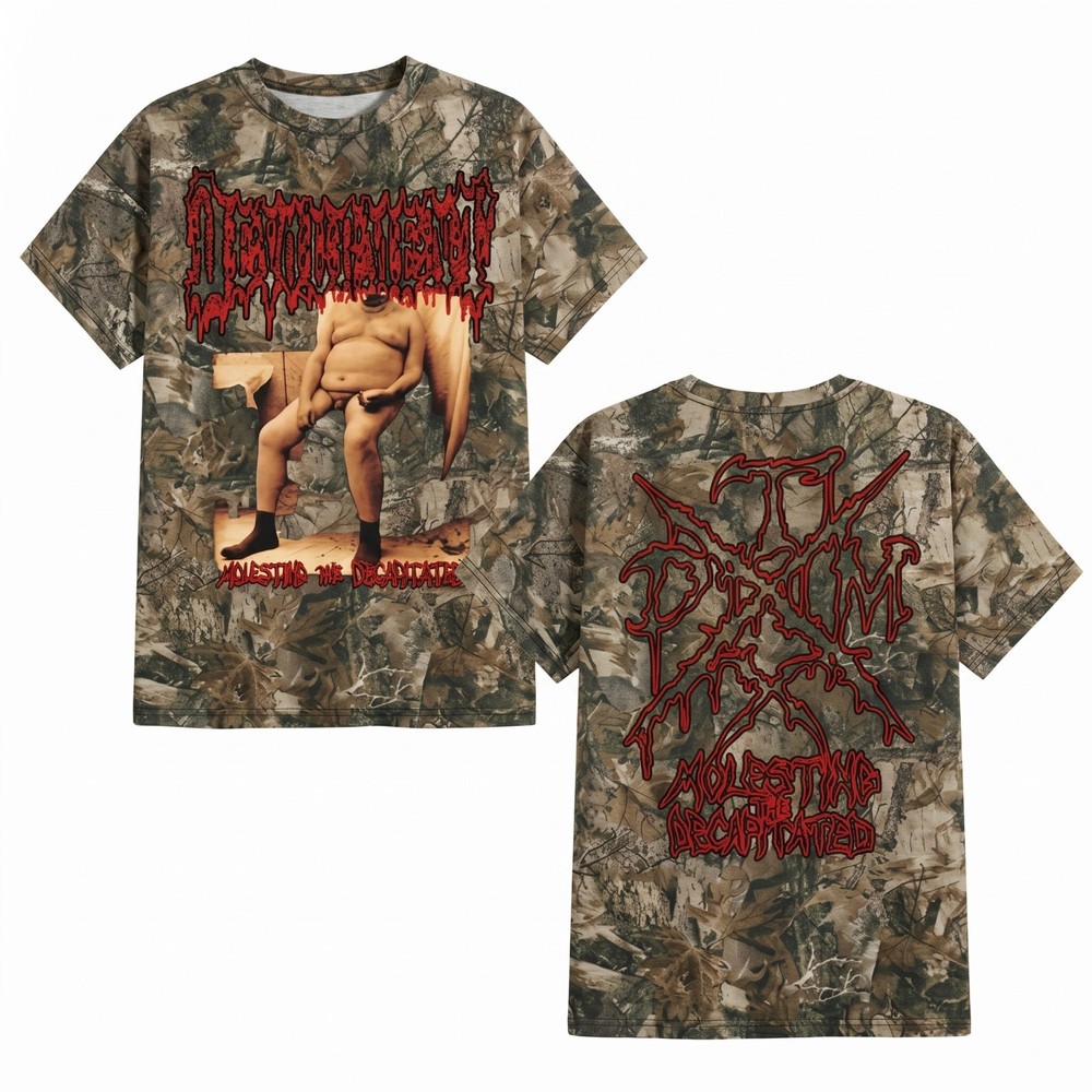 Devourment Molesting The Decapitated Death Metal T-Shirt/Camo Shirt 100% Poly