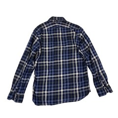 Thomas Mayes Blue Plaid Button Down Shirt Medium Long Sleeve Casual Classic
