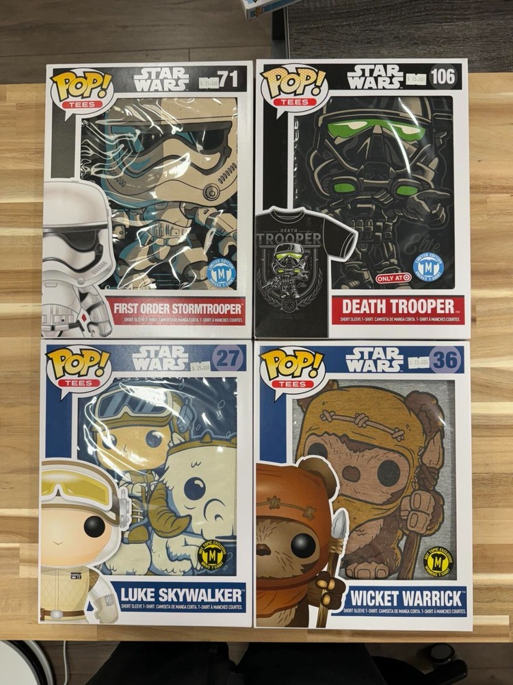 Funko Pop! Tees – SIZE MEDIUM SHIRTS STAR WARS WALKING DEAD DISNEY MARVEL & MORE