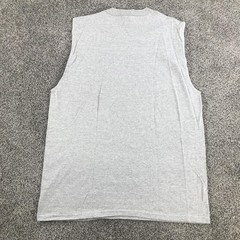 Vintage Russell Athletic Tank Top Mens Large Gray Sleeveless Logo Made USA