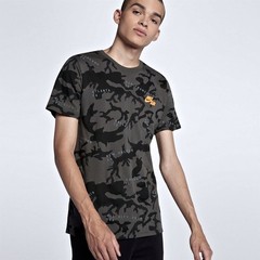 NIKE NSW ALL OVER PRINT CAMO ALL CITY BASKETBALL TOUR SHIRT SZ LARGE AH8733-038