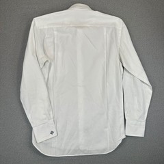 Canali Dress Shirt Mens 15.5 39 White Cotton Long Sleeve Spread Collar Italy