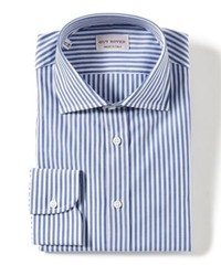 (ASK availability First) BEAMS GUY ROVER Striped wide collar shirt NEW