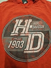 Harley Davidson Men’s Red Graphic Print Tshirt Blaine, Mn.