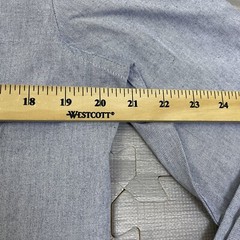 French Connection Button-Down Long Sleeve Dress Shirt Mens Size Small Blue $69