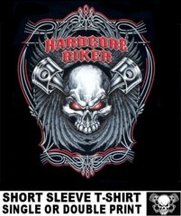 HARDCORE BIKER MOTORCYCLE RIDER MUSCLE V TWIN PISTONS SKULL CHOPPER T-SHIRT 567
