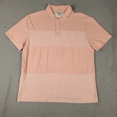 Penguin Polo Shirt Mens Size Xl Peach Colored Casual Short Sleeve Adult