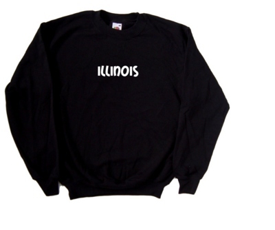 Illinois text Sweatshirt
