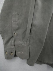 Bruno Men’s Shirt Medium Button Front Black Tan Houndstooth Peached Long Sleeve