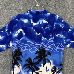 Pineapple Connection Button Up Hawaiian Shirt Men Small Rayon