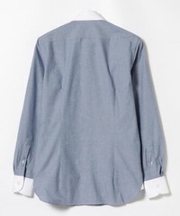 (ASK availability First) BEAMS GUY ROVER Chambray Cleric Round Collar Shirt New