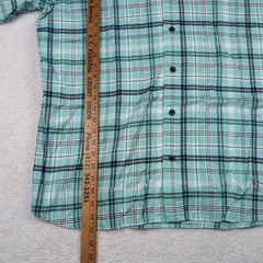 Bob Timberlake Button Down Heavy Quality Cotton Short Sleeve Shirt Mens Plaid XL