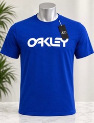 Oakley Mark II Tee 2.0 Men’s XS Crystal Blue Logo T-Shirt NWT Cotton Casual
