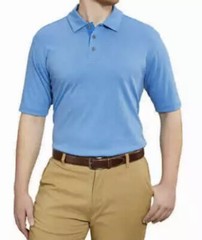NWT Men’s Bolle Blue Performance Polo Golf Shirt Size Medium, Large, XLarge