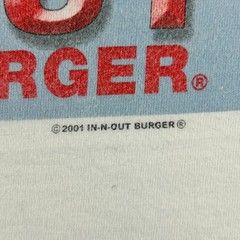 VTG In N Out Burger Shirt Mens L White Fishermans Wharf San Francisco Promo Y2K