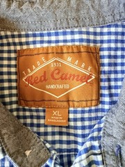 Red Camel Men’s Gingham Button Down Shirt Short Sleeve Size XL
