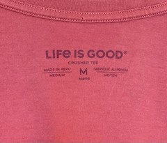 Life is Good Men’s Medium Uncle Sam ~ I Want You Red S/S T-Shirt Crusher Tee