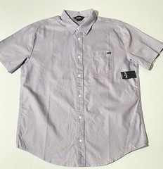Billabong Corrona Short Sleeve Button Up Shirt Size Medium- Lavender NWT