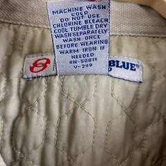 Anchor Blue Utility Canvas Shacket Work Shirt Jacket Men XL Stone Thick Cotton