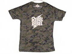 Live And Tell Rebel Rebel Camo Graphic Short Sleeve T-Shirt Mens Large NWT