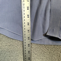 Brooks Brothers Regent 1818 Mens Blue Micro Houndstooth Button Down Shirt Supima