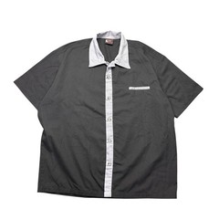 Vintage Daddy-O’s Classic Threads Men’s XL Bowling Shirt Black Gray USA Made
