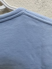 NEW French Connection Men’s Medium Solid Sky Blue Crew Neck T-Shirt Textured NWT
