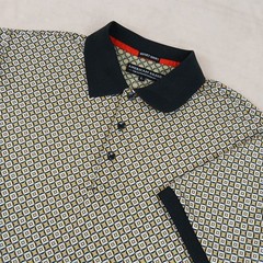 American Breed Smart Shirt Large Mens Polo Shirt Geometric Modern 20×27 Small