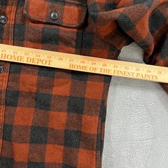 Jachs Shacket Men’s Small Wool Blend Plaid Shirt Flannel Jacket Quilted